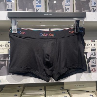 CK男士彩色字母LOGO平角内裤