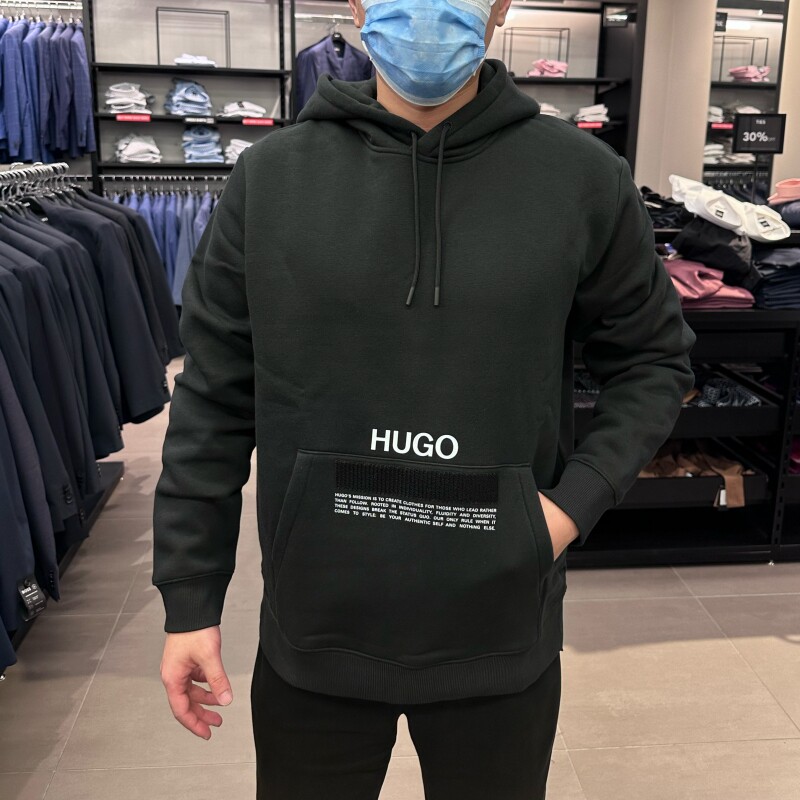 HugoBoss潮流连帽套头卫衣