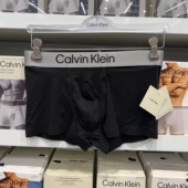 男士 Calvin 内裤 Klein 平角裤 一条装 纯色四角裤 速干透气弹力