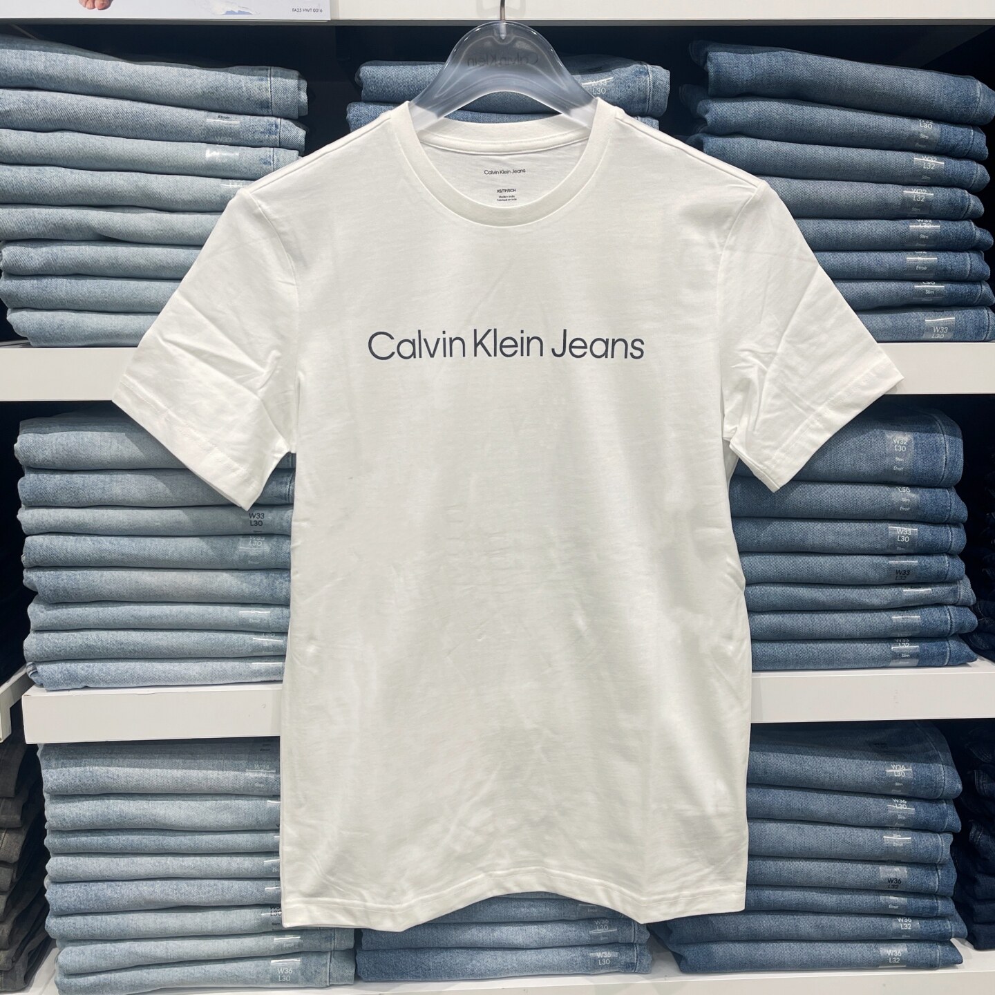 26夏季CK Calvin Klein男士简约百搭字母LOGO印花纯棉透气短袖T恤