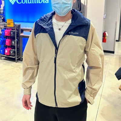 哥伦比亚防风防水立领连帽冲锋衣