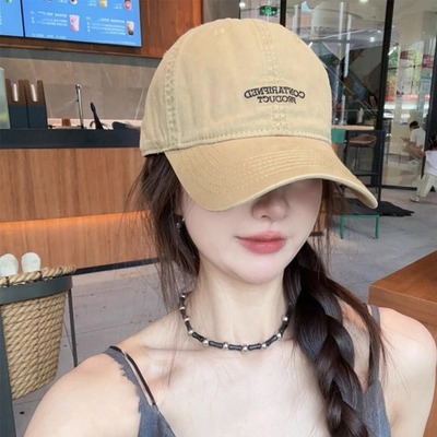 韩系时尚简约字母刺绣棒球帽男女