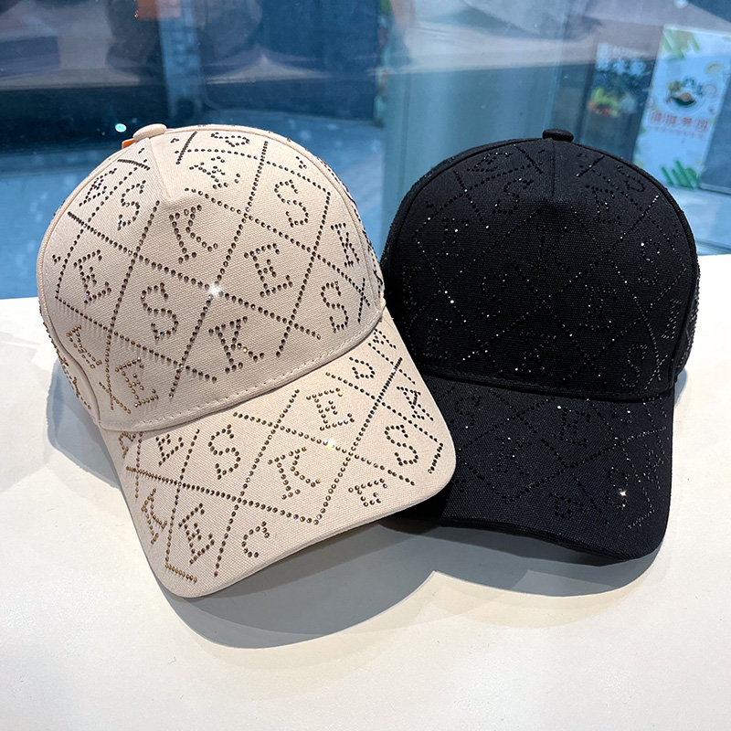2025年潮流水钻棒球帽子女ins韩版防晒鸭舌帽女夏季时尚遮阳帽女,服饰配件/皮带/帽子/围巾,帽子,淘宝优惠券,粉丝福利购,淘宝优惠卷