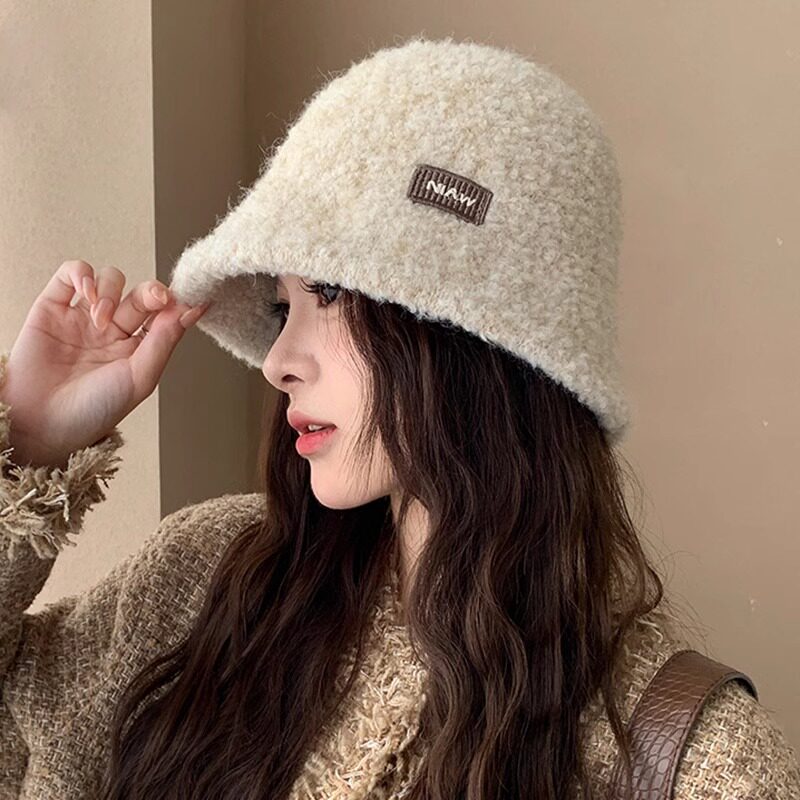 渔夫帽小头围女生2025新款高级感秋冬韩版百搭时尚显脸小针织盆帽