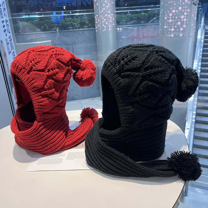 韩版针织毛线帽秋冬保暖