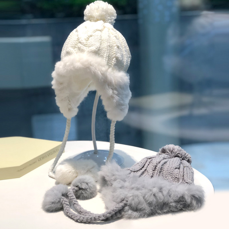 毛线帽子女冬季毛绒防寒加绒保暖护耳帽晓彤同款白色针织帽毛球,服饰配件/皮带/帽子/围巾,帽子,淘宝优惠券,粉丝福利购,淘宝优惠卷