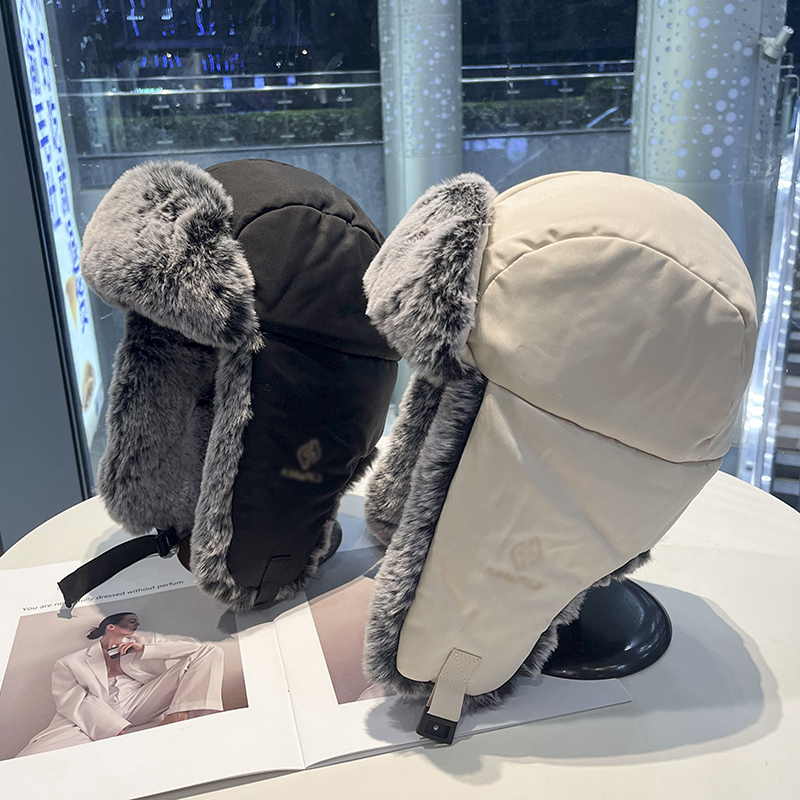 冬天加厚御寒雷锋帽女户外保暖毛绒护耳帽子男女防风防寒东北棉帽