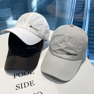 韩版 速干棒球帽男运动防晒遮阳帽子女软顶轻薄透气鸭舌帽 夏季 新款