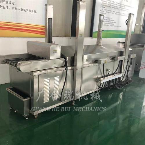 小龙虾油炸机豆干油炸线 鱼豆腐油炸流水线 麻花薯塔连续式油炸机