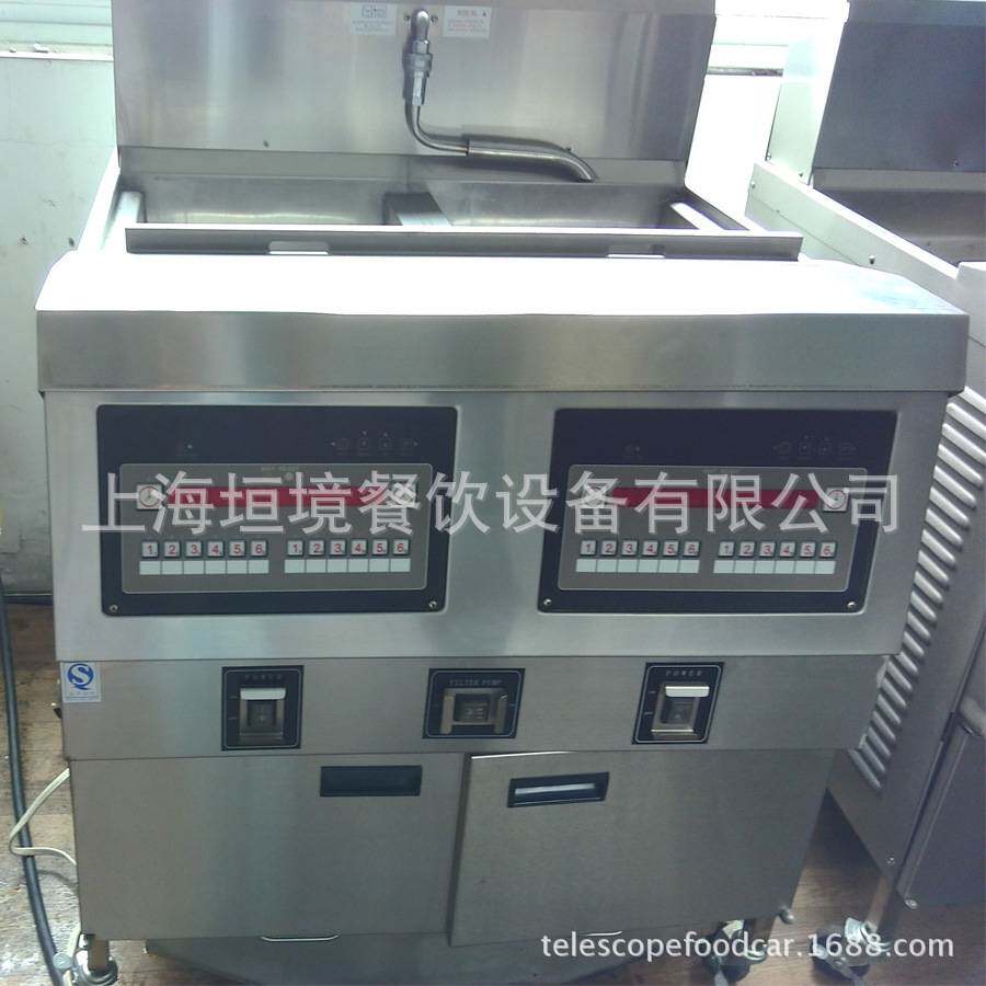 立式双缸双筛开口油炸锅 肯德基相似款炸薯条用电热油炸炉机器锅