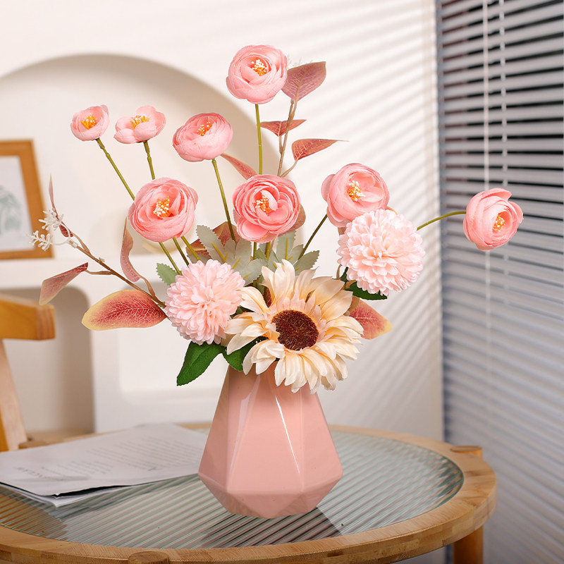 假花仿真花摆件干花花束客厅摆设餐桌装饰花室内桌面露莲绣球盆栽,家居饰品,仿真花/假花,淘宝优惠券,粉丝福利购,淘宝优惠卷