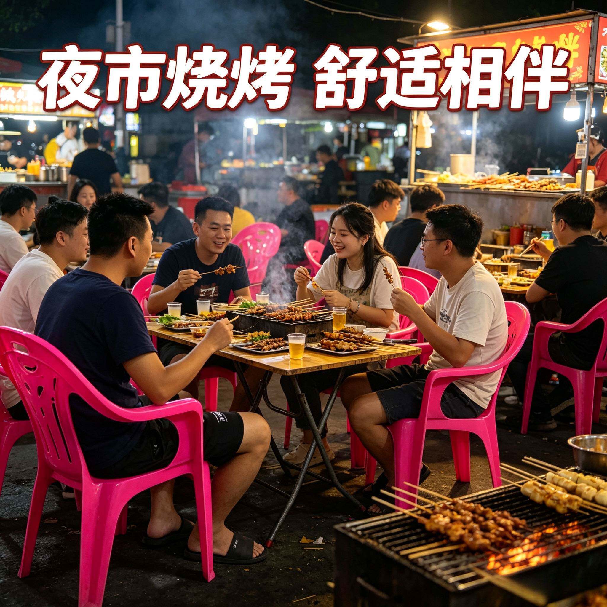 塑料椅加厚家用扶手餐椅沙滩大排档凳子休闲简约靠背椅广东省凳