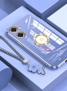 适用华为hi畅享60s手机壳GAR一AN60保护硅胶套5G全包防摔GARAN00带支架软外壳605g畅想wiko男女新款手绳s5g