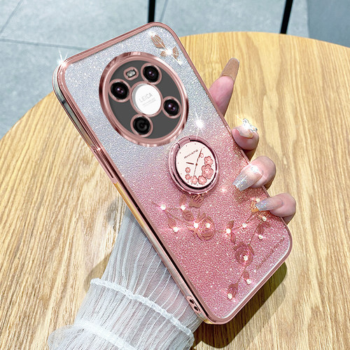 华为mate40系列闪粉玫瑰+支架