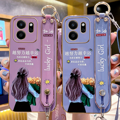 适用华为荣耀play9T手机壳ALT一AN00腕带保护硅胶套全包防摔斜挎挂绳软壳honor高颜值ALTAN女新款t5g小众可背