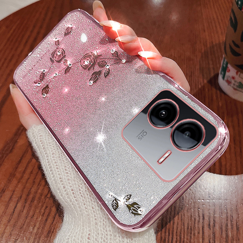 IQOOZ8系列闪粉水钻玫瑰