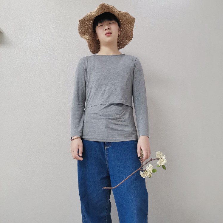 新款哺乳衣莫代尔纯棉长袖