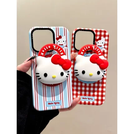 立体kt猫手机壳、17ProMax适用苹果iphone17promax立体硅胶kitty16pro磁吸15支架14手机壳