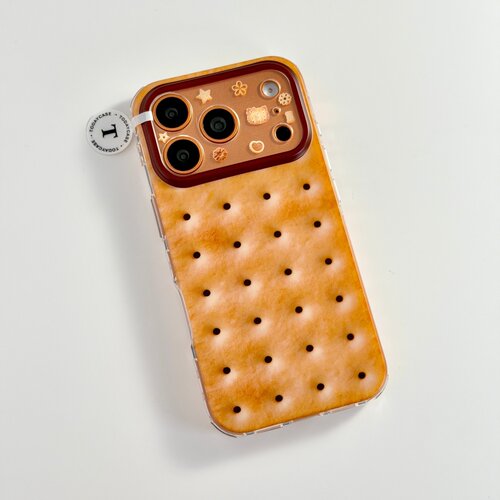 创意苏打饼干适用苹果17promax双层iphone16全包15磨砂防摔手机壳