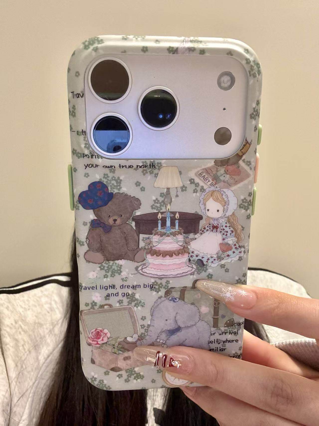 英伦风小熊蛋糕洋娃娃小象适用于iphone17promax苹果1