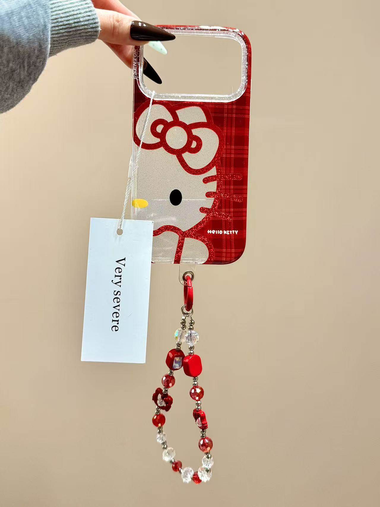 韩系ins红格镂空闪粉猫咪链条适用苹果17promax手机壳15iphone16 · 苹果16promax 红格镂空闪粉KT,3C数码配件,手机保护套/壳,淘宝优惠券,粉丝福利购,淘宝优惠卷