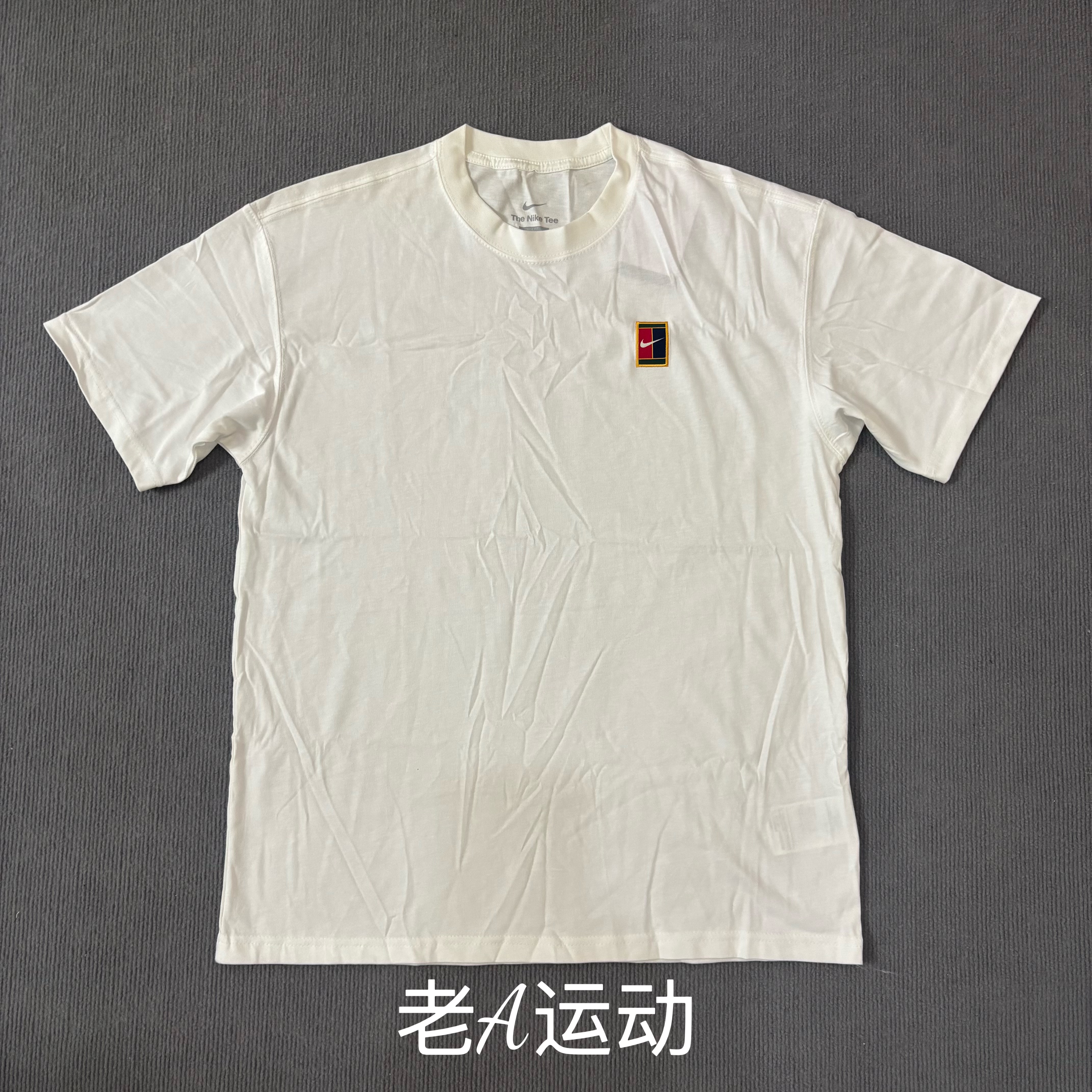 Nike/耐克男子网球跑步运动训练健身休闲纯棉透气短袖T恤HJ3363