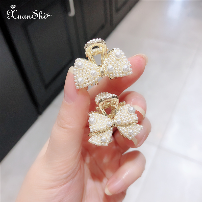 小清新合金顶夹甜美风珍珠发夹