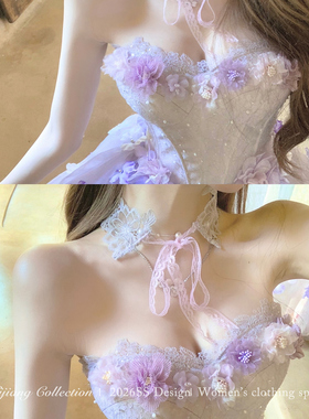 SISI JIANG“紫漾蕾丝”时尚简约百搭蕾丝项链choker