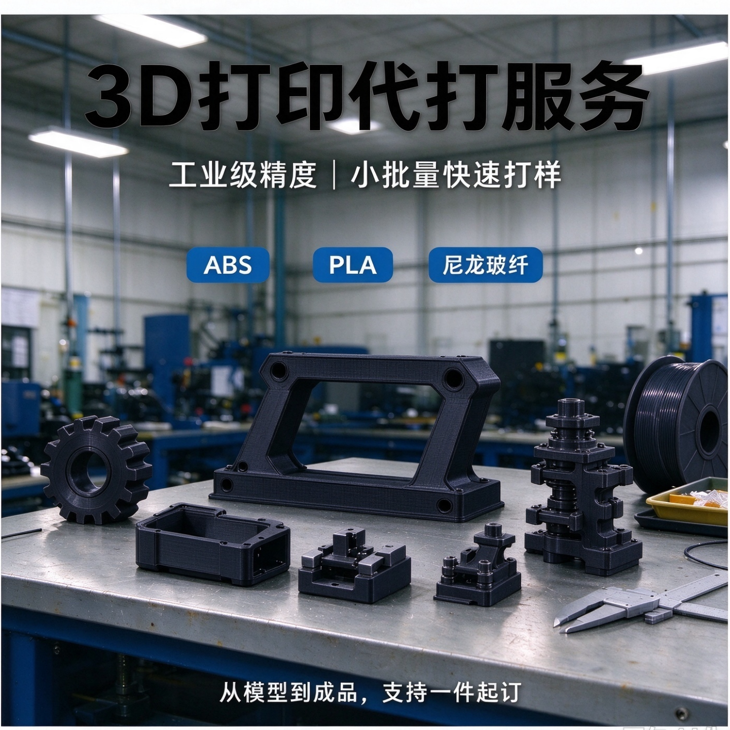 3D打印代打服务 手板模型定制 打印打磨喷漆组装工业零件快速打样