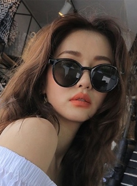 墨镜女海边太阳镜夏季高级感ins白框防紫外线强光偏光眼镜显脸小