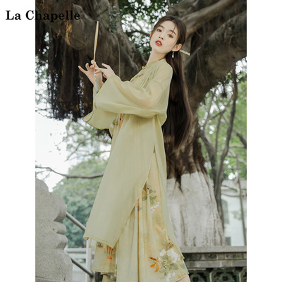 拉夏贝尔时尚法式气质连衣裙子女