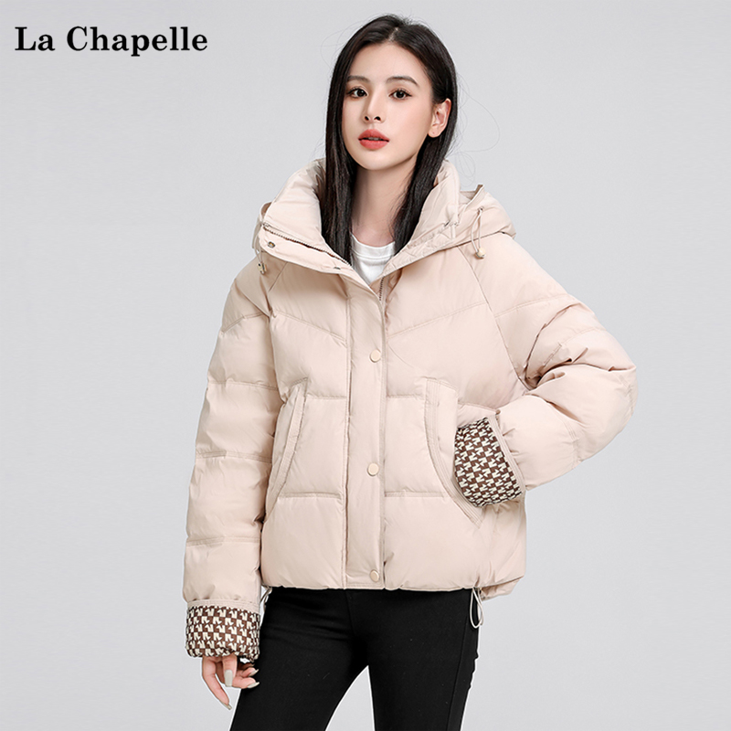 拉夏贝尔时尚百搭棉衣棉服外套女