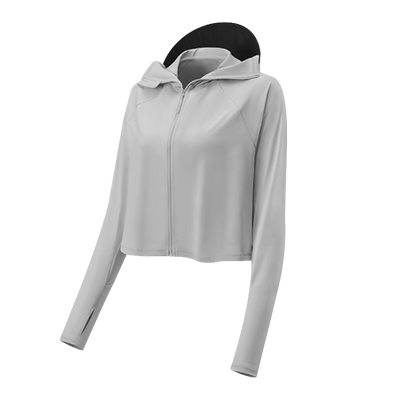 貂朵UPF50+宽松短款黑胶帽檐