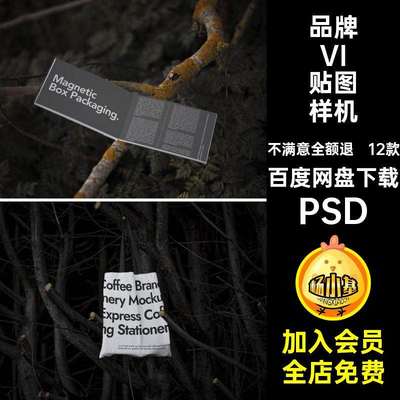 品牌VI贴图样机PSD实景名片场景psdvi文12款高级效果图画册创产品