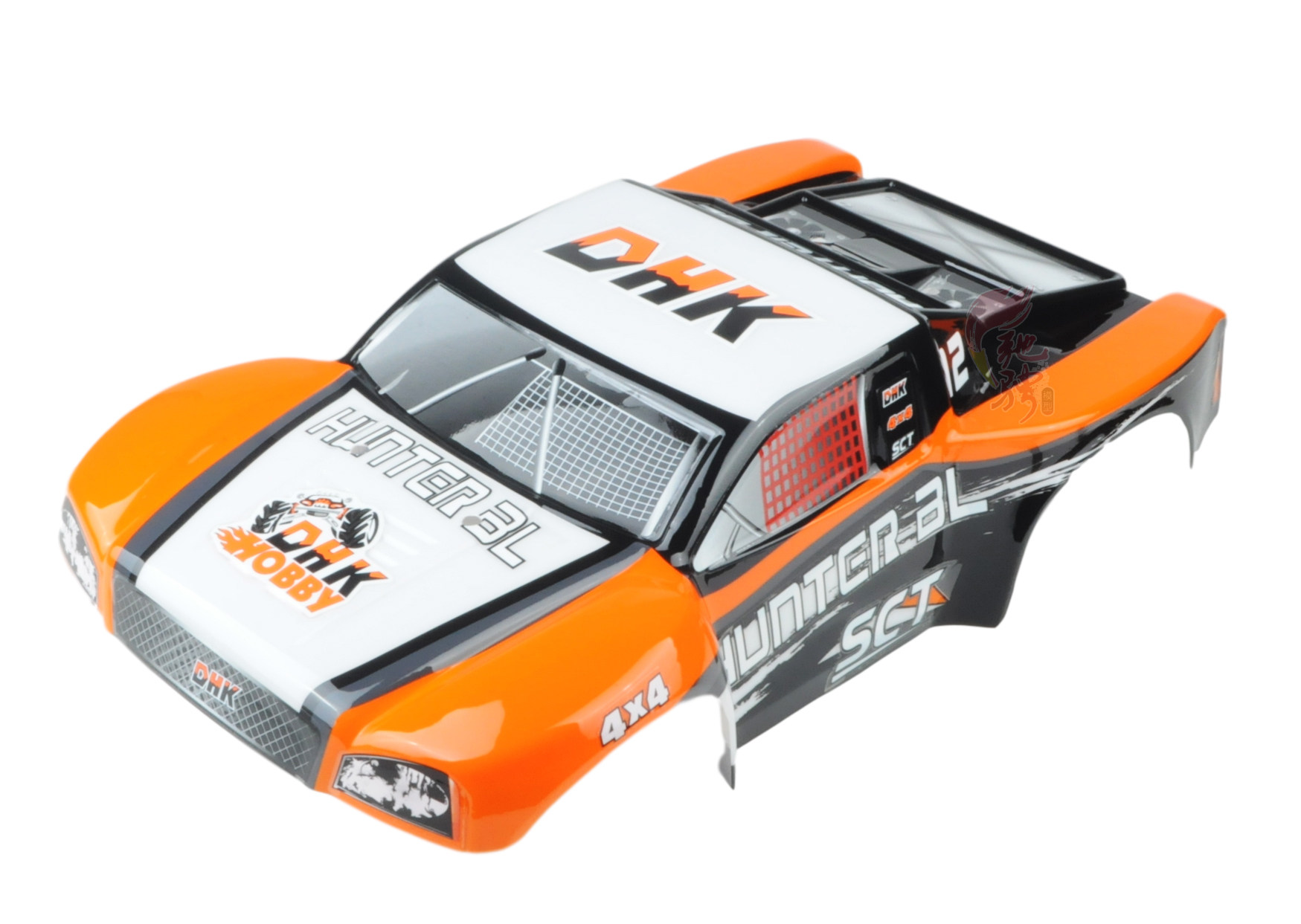 1|10 DONGHONGKAI DHK 8135 원격 제어 짧은 트럭 원래 액세서리 펀치 PC 컬러 인쇄 자동차 쉘 8135-009