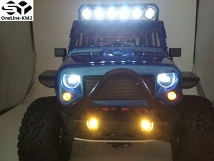 OneLine-KM2 Traction Hobby KM2 TH2 1:8攀爬联动灯组 模型车灯