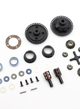 SNRC 121113 配件 1/10 差速器组件-金属齿    3.6槽 S2杯