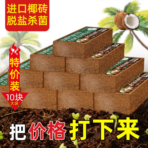 脱盐椰砖营养土阳台种菜通用型