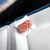 天然台湾莫莫珊瑚牡丹花diy配饰2.4g原色momo有机宝石阿卡粉红速