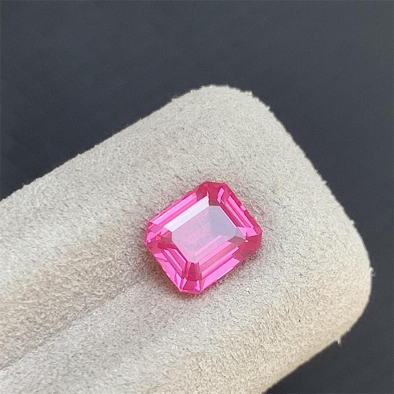 天然尖晶石镶嵌裸石满火彩耳钉耳坠戒指18k金1.59ct吉尔德证书悠