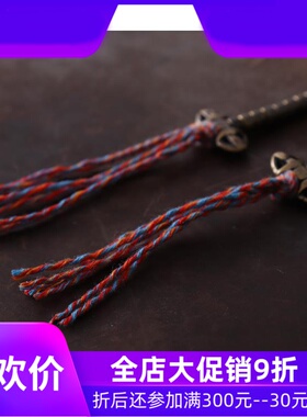 藏式黄铜金刚铃杵手串侧挂 108颗佛珠念珠手串挂件 手作diy挂饰qb