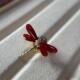 天然日本红珊瑚18K胸针吊坠原色有机宝石阿卡沙丁牛血红科西嘉速
