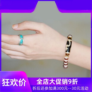 天然西藏真品包浆宝瓶手链一线药师天珠手串男女款藏式原创设计jj