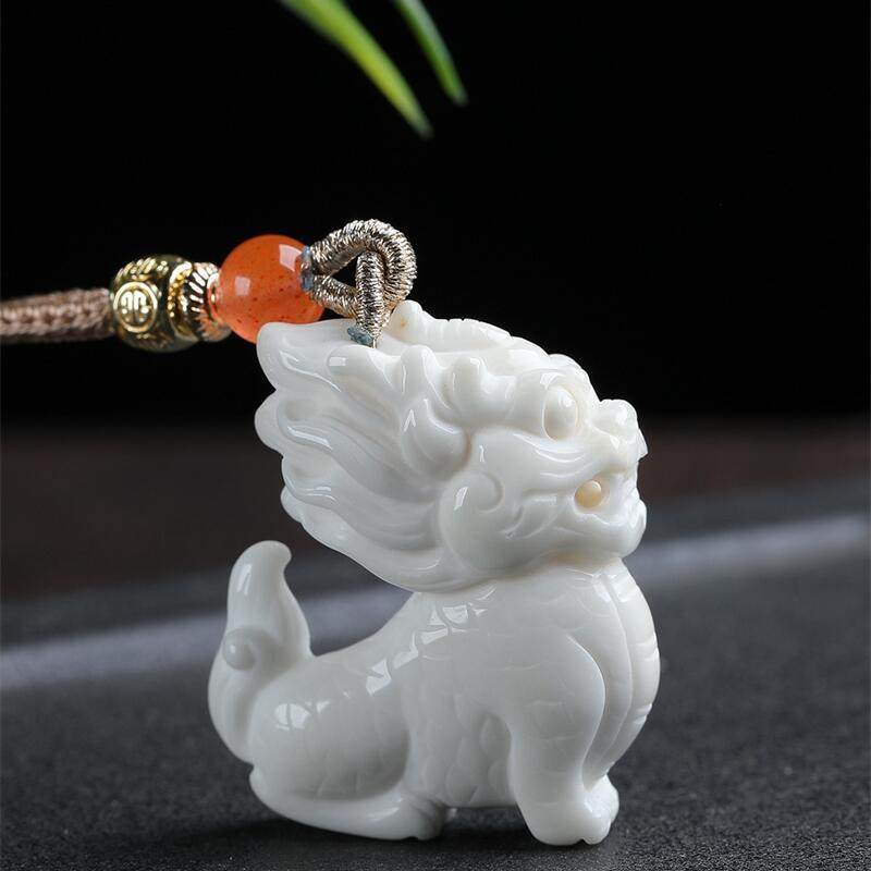 天然水晶巴西白兔立体雕刻毛麒麟毛衣链项链吊坠17.6克满白秀,饰品/流行首饰/时尚饰品新,颈饰,淘宝优惠券,粉丝福利购,淘宝优惠卷