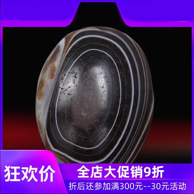 【一物一图】西藏老矿天眼天珠 天然包浆缠丝玛瑙 手串配珠真品qb