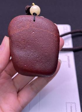 天然俄料原矿原石蜜蜡手把件60.7克皮纹细腻无优化无烤色琥珀秀