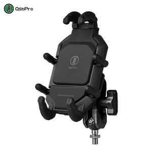 五匹M10减震版甲壳摩托车手机支架直径10毫米螺丝孔后视镜安装