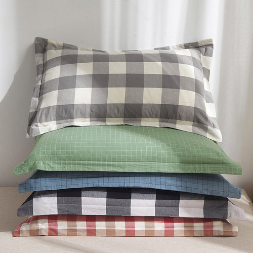 水洗全棉枕套一对装纯棉枕头套