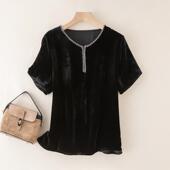 2025新款 85145 小衫 法式 篙品质真丝丝绒背心上衣设计领口拉链无袖