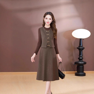 通勤风A字裙年冬季时尚洋气马